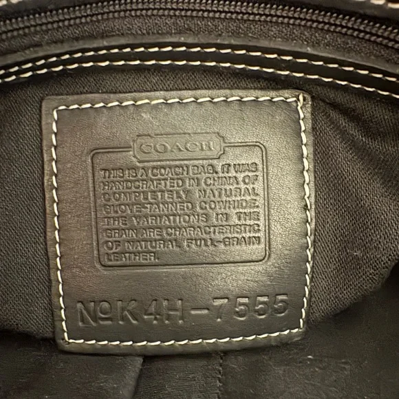 Vintage Coach Hamptons SOFT Genuine Leather Satchel Tote – Black Y2K Like New - Picture 8 of 14